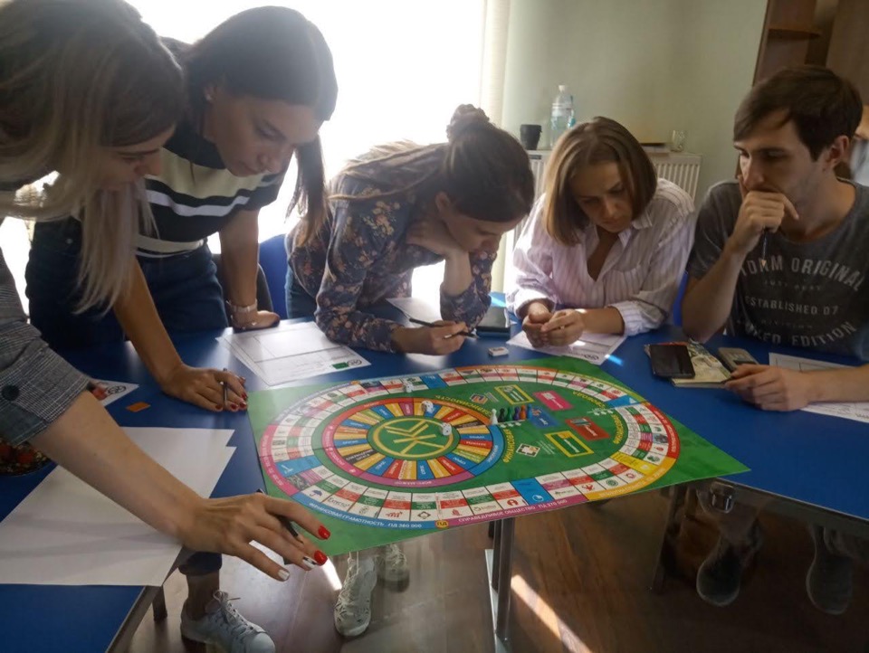 Photo: Financial game «Living Capital» and our Rotary Club